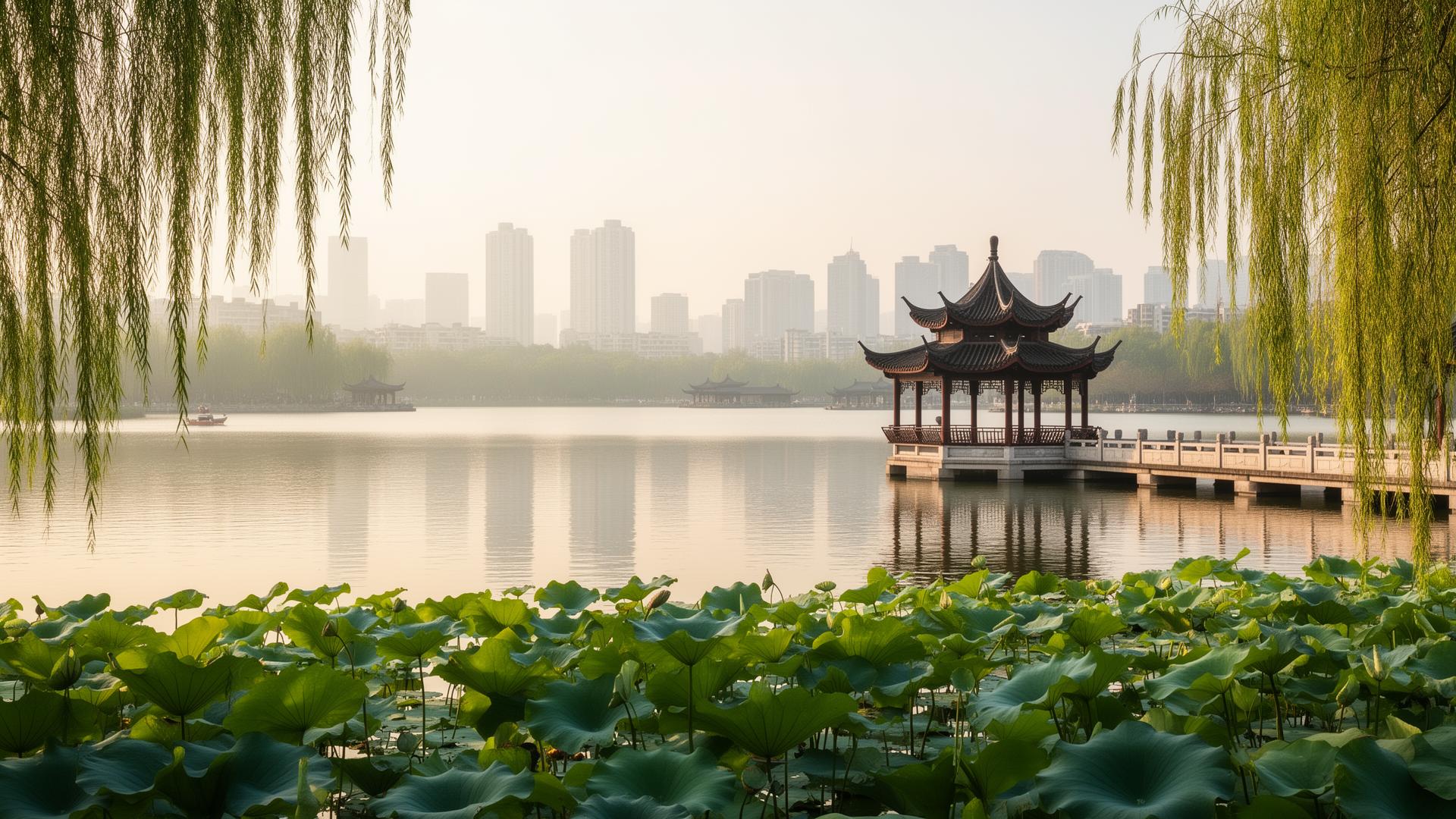Hangzhou West Lake calm city view for comfortable medical travel